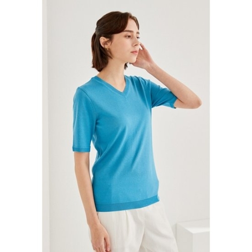 유닛 브이넥 반팔 풀오버 ZHOUF-2KVN26 582267_ZHOUF-2KVN26