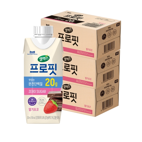 매일유업 셀렉스 프로핏 딸기 초코 250ml