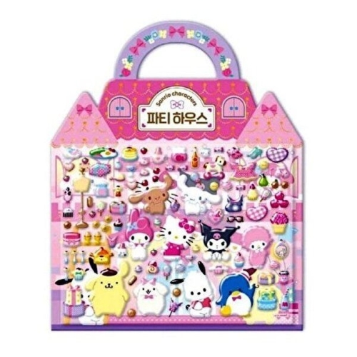 티엘 파티하우스 입체가방 산리오캐릭터즈 스티커 피 캐릭터스티커 칭찬스티커 유아스티커 WFH0ERU