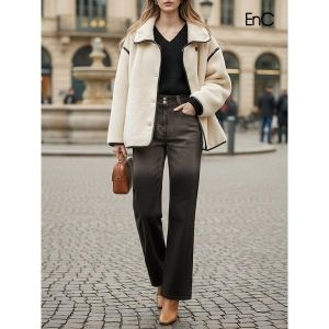 EnC 블랙 워싱 데님팬츠 ENTJ33901C