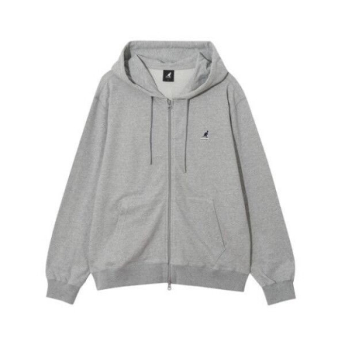 캉골  M 후드집업 CQK KRFC-ZU51430MY 싱글 후드 집업 5143 멜란지그레이