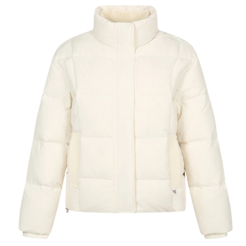 팬텀 여성 니트 패치 덕다운 숏기장 패딩 점퍼 221D4JP283_IV_IC