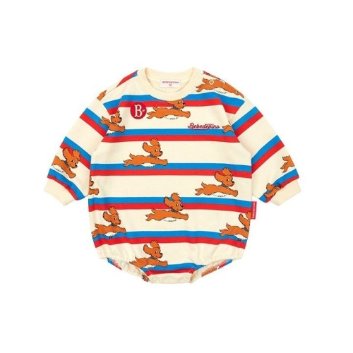 베베드피노 올오버 제스 베이비 스트라이프 바디수트 BP43ST177