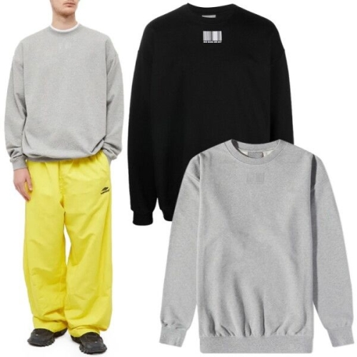VETEMENTS VTMNTS 바코드 맨투맨 VL14CW100B VL14CW100G