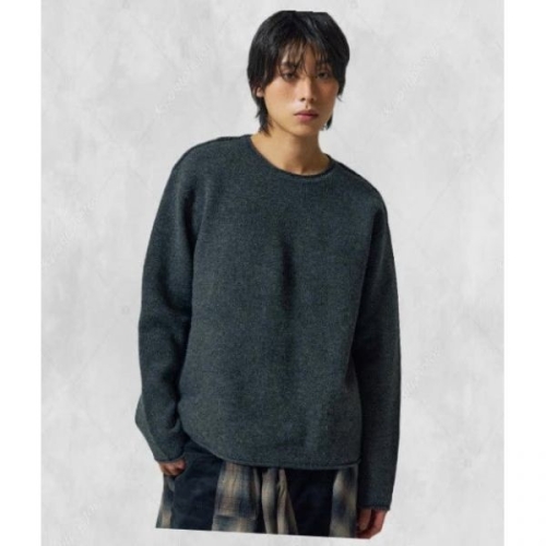 슬로우애시드 워셔블 리버스 에센셜 니트 차콜 251728 FE4648110-E2B