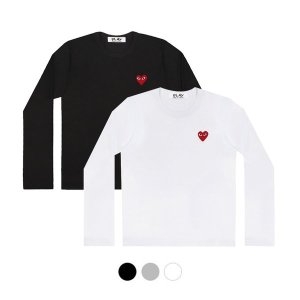 꼼데가르송 원포인트 여성 긴팔 티셔츠 긴팔티 AX-T118 AZ-T118