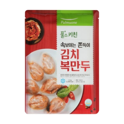 풀무원 풀스키친 속보이는 쫀득이 김치복만두 1.2kg