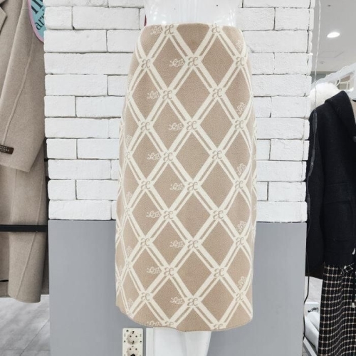 베스띠벨리 H라인 레터링 니트 스커트 SCY2932 _HDD