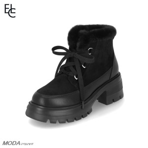 엘칸토 경량 쿠션 기모 청키 여성 워커 부츠 2XWA74XO-GN