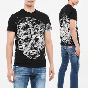 알렉산더맥퀸 595651 스크러블 스컬 남성 반팔티셔츠 595651 QOZ88 0901