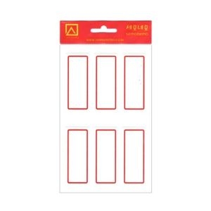 세모네모 1000 일반견출지 10-221R 적색 10매 개 1개입