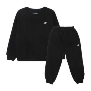 뉴발란스  키즈트레이닝세트 RQJ NK9YFB412U-19 ESSENTIAL 스몰로고 포인트 기모 스웨트 셋업