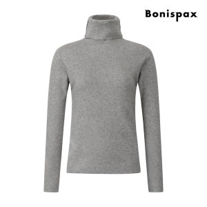 보니스팍스 슬림핏 골지 터틀넥 니트 XPBKP012M0