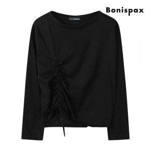 보니스팍스 사이드 스트링 셔링 맨투맨 티셔츠 XPBTS007M0