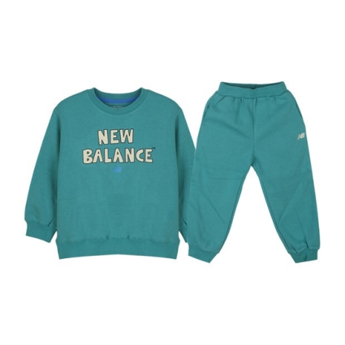 뉴발란스 키즈트레이닝세트 PQC NK9YFB425U-19 컬러 로고 기모 스웨트셋업
