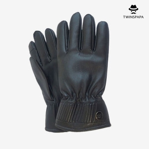스마트  트윈스파파 PU가죽 폰 터치 방한 오토바이 장갑 P0000UAZ/블랙