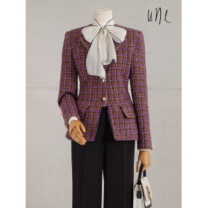 윈 퀼팅안감울터치트위드 자켓 1032991