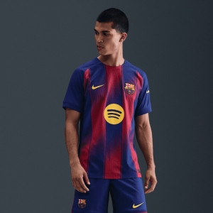 나이키  축구 의류 유니폼 FC 바르셀로나 2025/26 홈 ADV 매치 저지 HJ4544456 딥 로얄 블루/딥 블루/노
