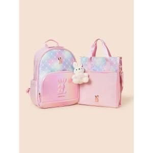 빈폴키즈 BEANPOLE KIDS 모노그램 몰드형 책가방 2SET 라이트 핑크 BI61D4G08Y