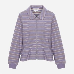 써스데이아일랜드 여성 스트라이프 프릴 셔츠형 집업 T258MST931W