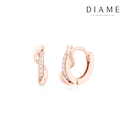 아미  다이 온라인 선율 18K골드 랩그로운 다이아몬드 귀걸이 FGDE1346WLA