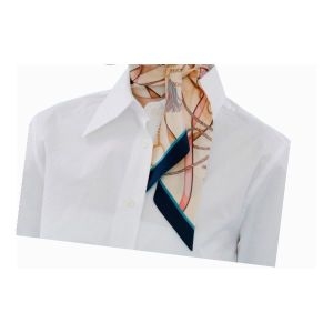 닥스 여성 핑크 체인 프린트 방도 스카프 DCSC5F255P2