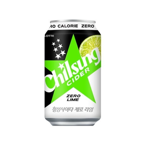 롯데칠성음료 칠성사이다 제로 라임 355ml