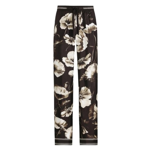 돌체앤가바나 포피 프린트 드로스트링 팬츠 GVRMATHI1Z2 T