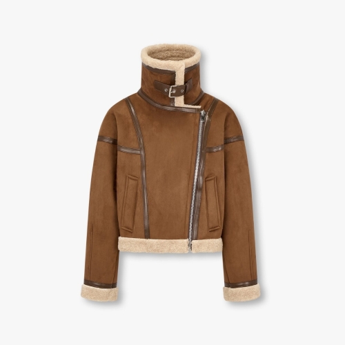 보브 신세틱 스웨이드 무스탕 점퍼 7115475Y04