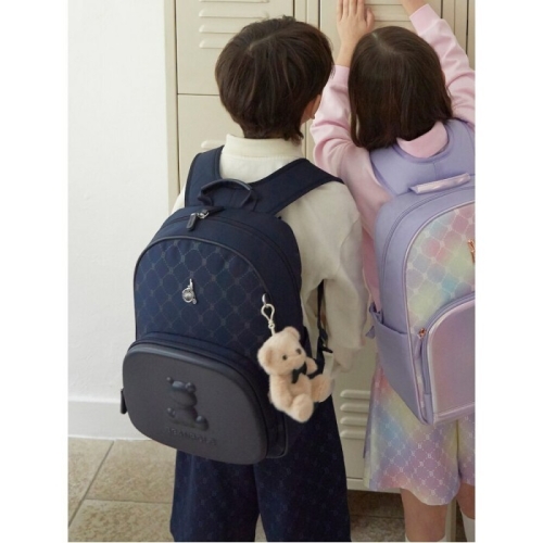 빈폴키즈 모노그램 몰드형 책가방 2SET (BI61D4U07R)