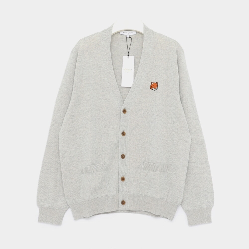 메종키츠네 남성 폭스헤드 메리노 가디건_PM00501KT1181 H120