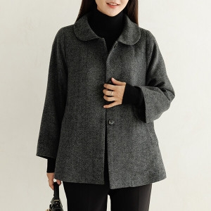 데드라 100size 미들리헤링본울코트 OUE6062_DC