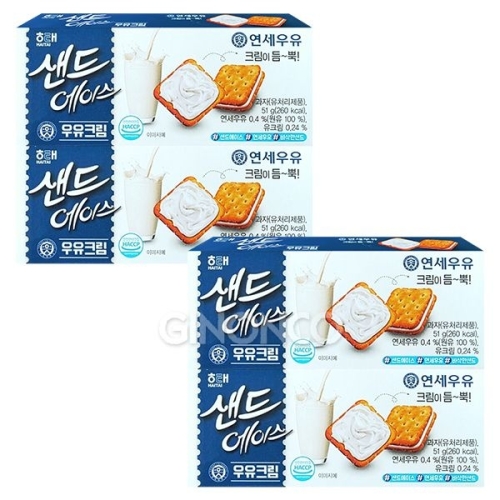 해태제과  샌드 에이스 우유크림 51g