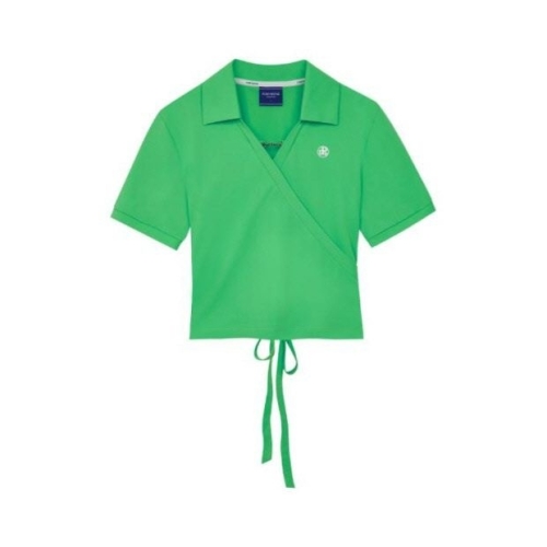 스마트 포트메인골프반팔티 NQC T3222PTS01GRN METAL LOGO WRAP COLLAR SHIRT GREEN