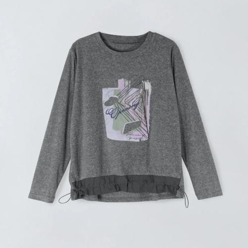 앤클라인 여성 스트링 프린팅 티셔츠 9H4TS7000