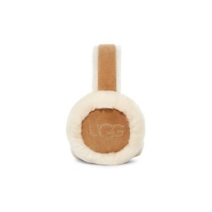 UGG BQJ S1665374501 WOMEN 양털 로고 귀마개 쉽스킨 엠브로이더리 이어머프