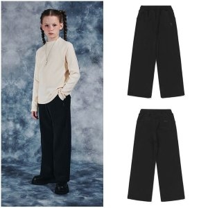 블루테일 AZI4PT01BK 일자 와이드 다이마루 팬츠