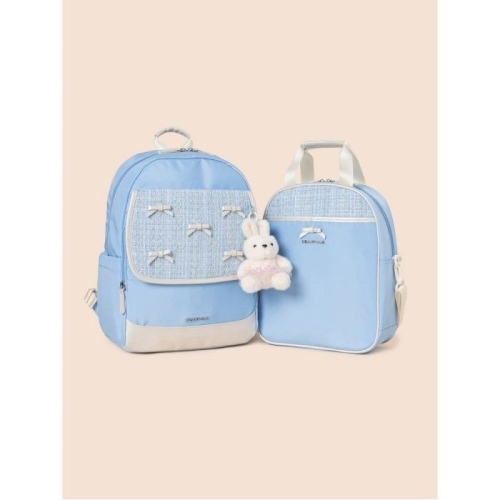 빈폴키즈 트위드 리본 여아 책가방 SET (BI61D4G03Q)