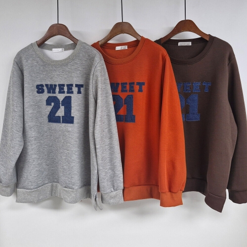 나야홍 빅사이즈티 V644L511 투에니원라운드맨투맨 SM