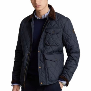 폴로랄프로렌 폴로 남성 비아튼 코듀로이 카라 퀼팅 자켓 710884459