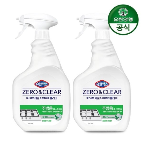 유한락스 제로앤클리어 주방청소용 750ml