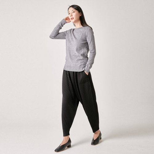 요이츠 라운드 베이직 니트_YF09WOWPO03