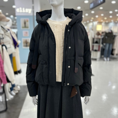 르니앤맥코이 후드 스트링장식 다운 패딩 점퍼 MM12DJ705HJX