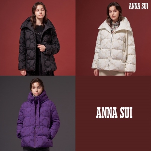 안나수이 여성 메탈 자수 구스다운 893142