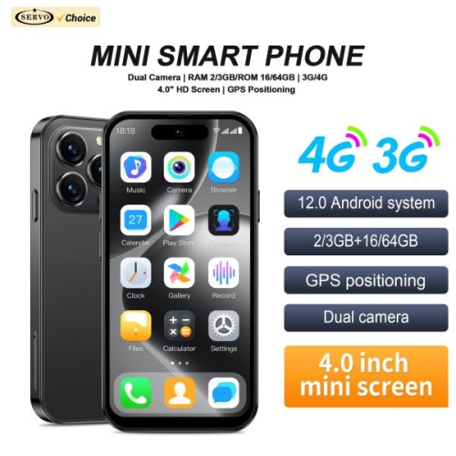 스마트  SERVO S16 미니 안드로이드 폰 3G WCDMA4G LTE 플레이 스토어 왓츠앱 와이파이 핫스팟 듀얼 SIM 대기