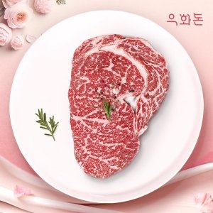 우화돈  1++(No8,9) 암소한우 등심 스테이크(2.5cm) 300g