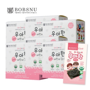 광천김제2공장 밥스누 우아한 오가닉 어린이김 미니 무조미 15g