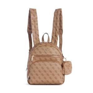 게스 여성용 파워 플레이 테크 백팩 라떼 로고 152098