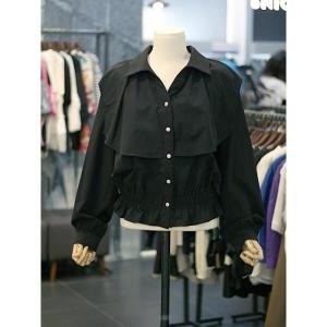 르니앤맥코이 세이브존03 카라 망토 밑단 셔링 블라우스 AGMM10BL102HJX-1