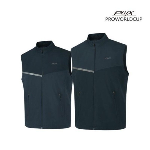 프로월드컵  322-615152 발수 방풍기능 어디든 뚝 걸치기 좋은 남성 안감 아웃도어 등산 베스트 조끼 다크네이비 105